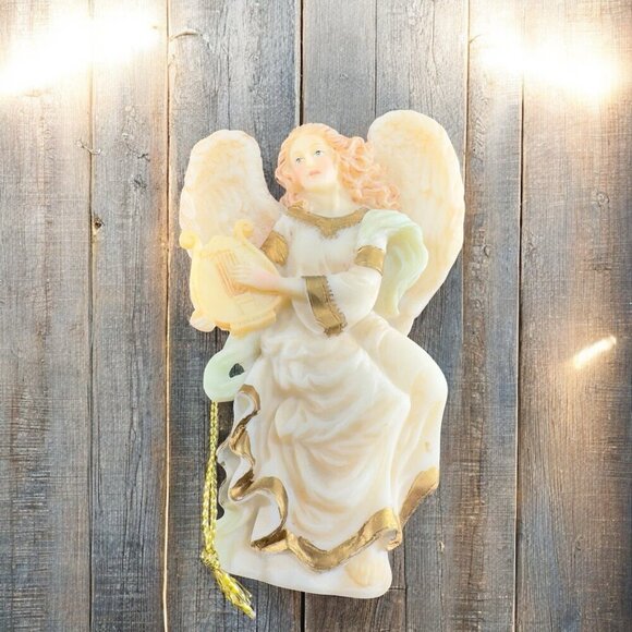 1994 Seraphim Classics Lydia Winged Poet Gymbeline Peacemaker Ornament New Box - Picture 2 of 9